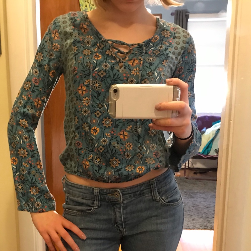 Teal Boho Shirt